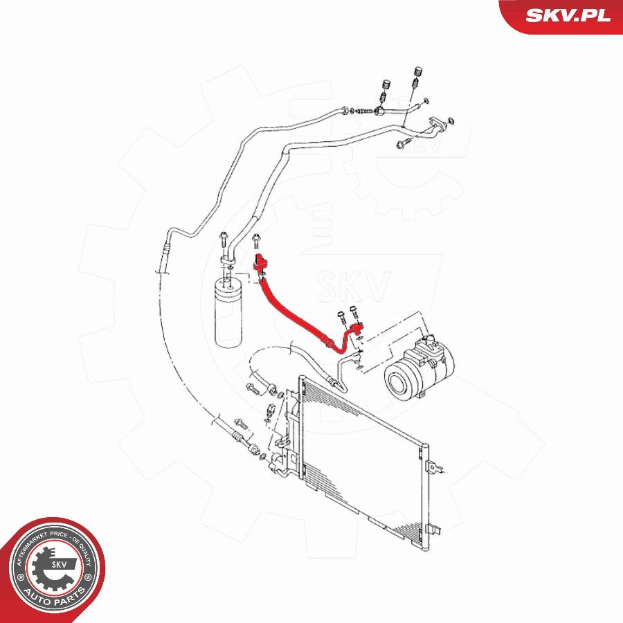 Esen SKV 43SKV564 - Condotto d. bassa/alta pressione, Climatizzatore www.autoricambit.com