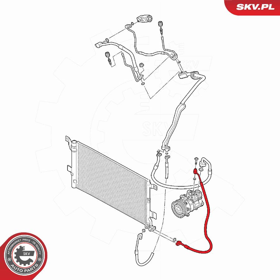 Esen SKV 43SKV573 - Condotto d. bassa/alta pressione, Climatizzatore www.autoricambit.com