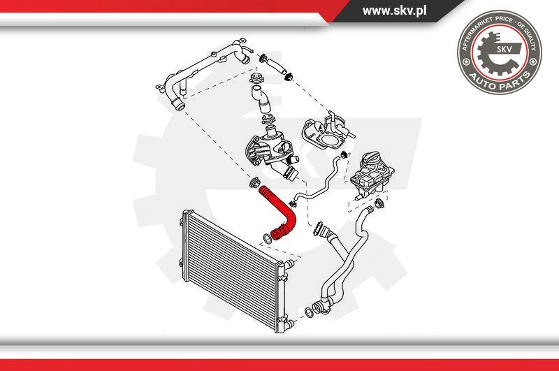 Esen SKV 43SKV709 - Flessibile radiatore www.autoricambit.com