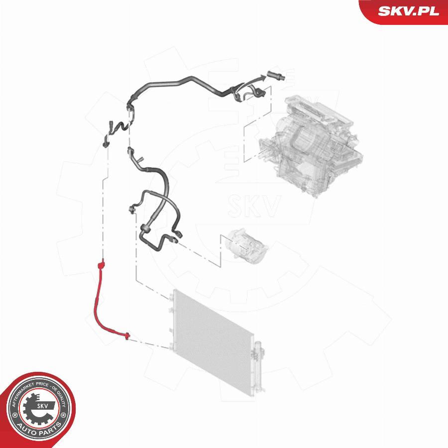 Esen SKV 54SKV628 - Condotto d. bassa/alta pressione, Climatizzatore www.autoricambit.com