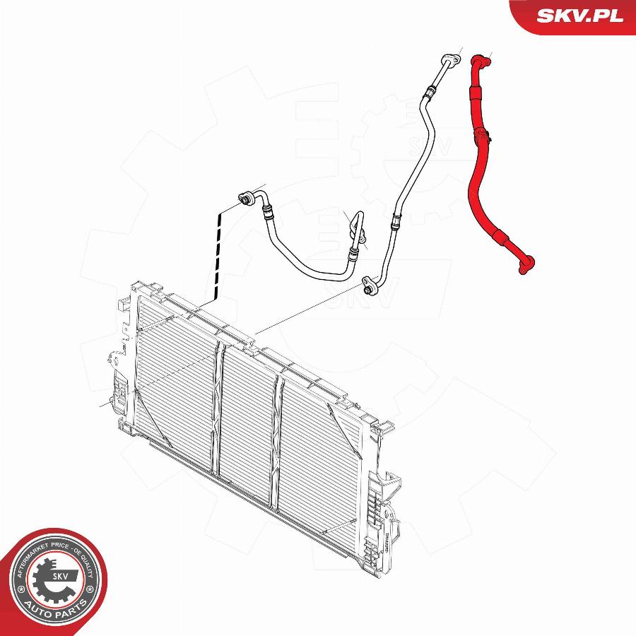 Esen SKV 54SKV713 - Condotto d. bassa/alta pressione, Climatizzatore www.autoricambit.com