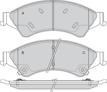 ATE 608014 - Kit pastiglie freno, Freno a disco www.autoricambit.com