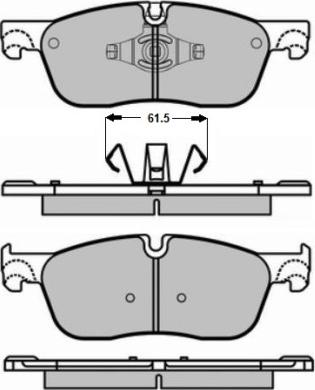 Valeo 302461 - Kit pastiglie freno, Freno a disco www.autoricambit.com