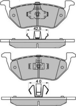 HELLA T1913 - Kit pastiglie freno, Freno a disco www.autoricambit.com