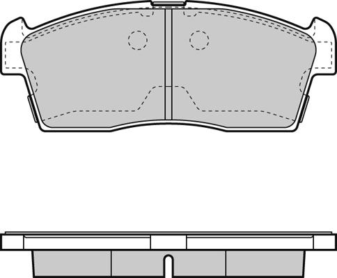 DS 1606225680 - Kit pastiglie freno, Freno a disco www.autoricambit.com