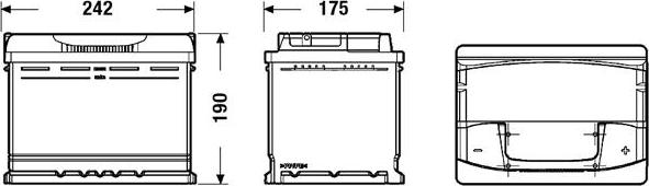 Exide EA640 - Batteria avviamento www.autoricambit.com