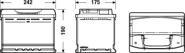 Exide EA601 - Batteria avviamento www.autoricambit.com