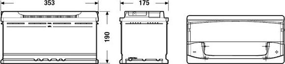 Exide EA1000 - Batteria avviamento www.autoricambit.com