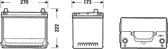 Exide EA754 - Batteria avviamento www.autoricambit.com