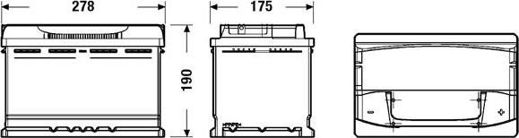 Exide EA770 - Batteria avviamento www.autoricambit.com