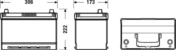 Exide EL954 - Batteria avviamento www.autoricambit.com