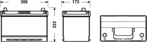 Exide EL955 - Batteria avviamento www.autoricambit.com