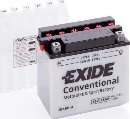 Exide EB16B-A - Batteria avviamento www.autoricambit.com