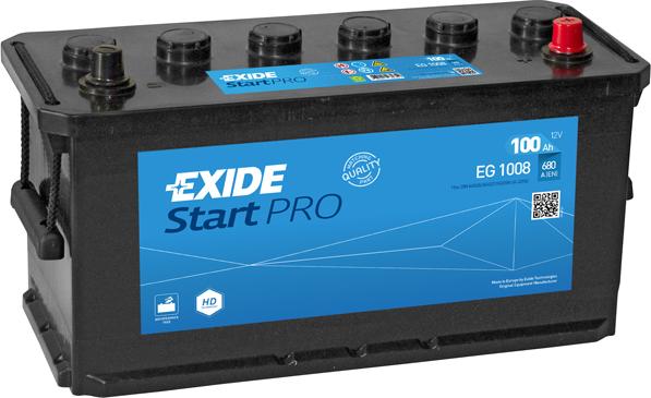 Exide EG1008 - Batteria avviamento www.autoricambit.com