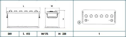 Exide EG1109 - Batteria avviamento www.autoricambit.com