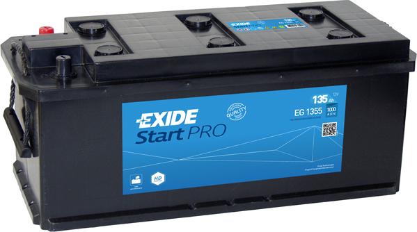 Exide EG1355 - Batteria avviamento www.autoricambit.com