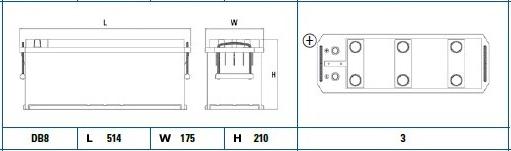 Exide EG1355 - Batteria avviamento www.autoricambit.com