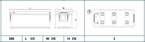 Exide EG1705 - Batteria avviamento www.autoricambit.com