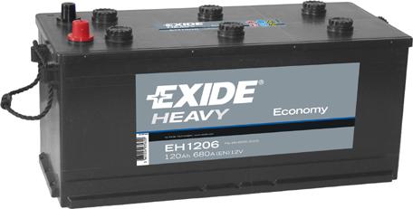 Exide EH1206 - Batteria avviamento www.autoricambit.com