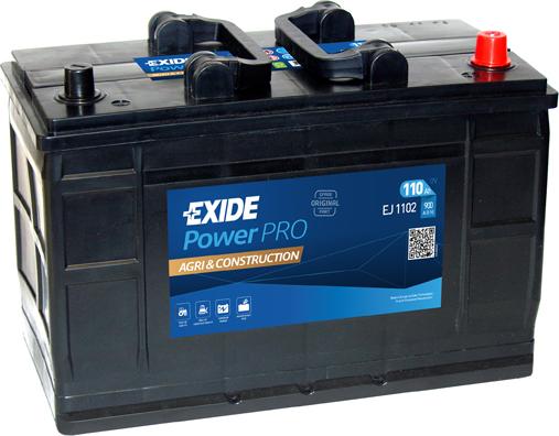 Exide EJ1102 - Batteria avviamento www.autoricambit.com