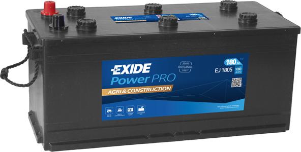 Exide EJ1805 - Batteria avviamento www.autoricambit.com