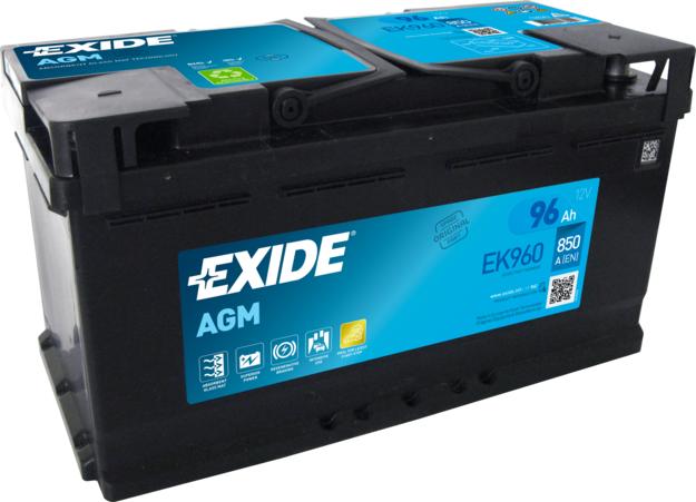 Exide EK960 - Batteria avviamento www.autoricambit.com