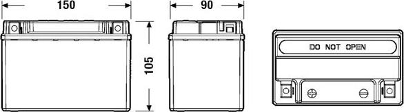 Exide EK091 - Batteria avviamento www.autoricambit.com