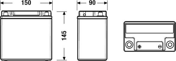 Exide EK151 - Batteria avviamento www.autoricambit.com