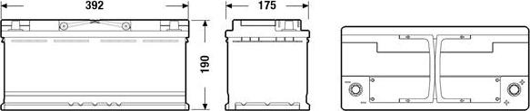 Exide EK1050 - Batteria avviamento www.autoricambit.com