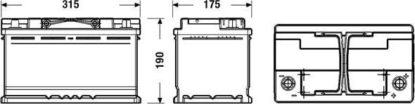 Exide EL800 - Batteria avviamento www.autoricambit.com