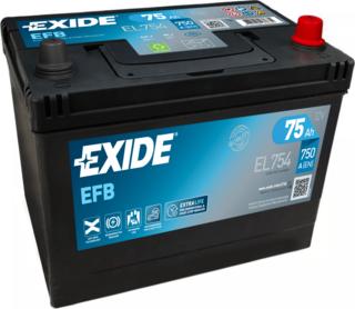 Exide EL754 - Batteria avviamento www.autoricambit.com