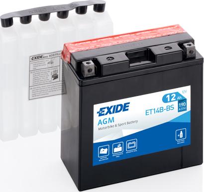 Exide ET14B-BS - Batteria avviamento www.autoricambit.com