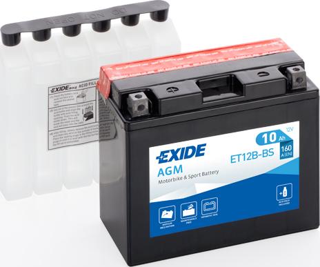 Exide ET12B-BS - Batteria avviamento www.autoricambit.com