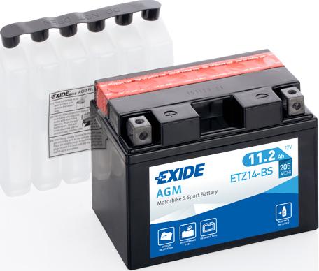 Exide ETZ14-BS - Batteria avviamento www.autoricambit.com