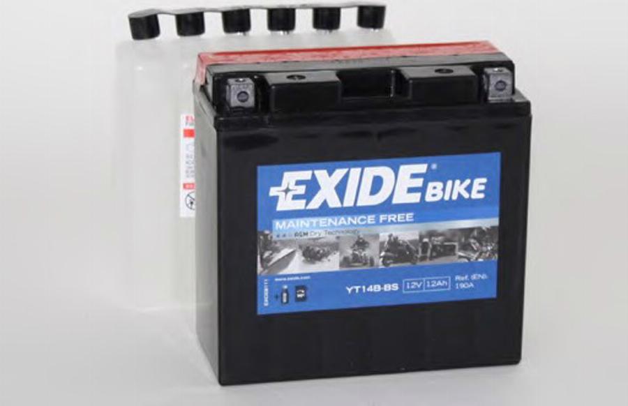 Exide YT14B-BS - Batteria avviamento www.autoricambit.com