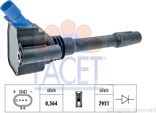 FACET 9.6533 - Bobina d'accensione www.autoricambit.com