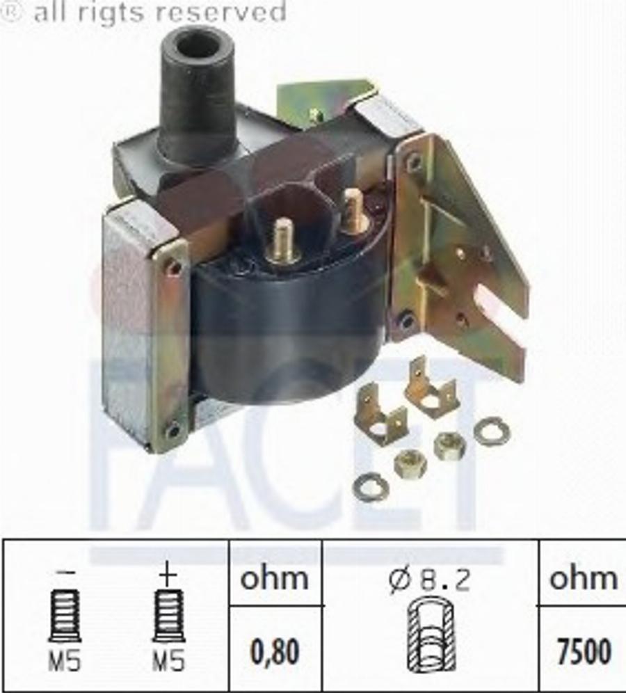 FACET 9.6049 - Bobina d'accensione www.autoricambit.com