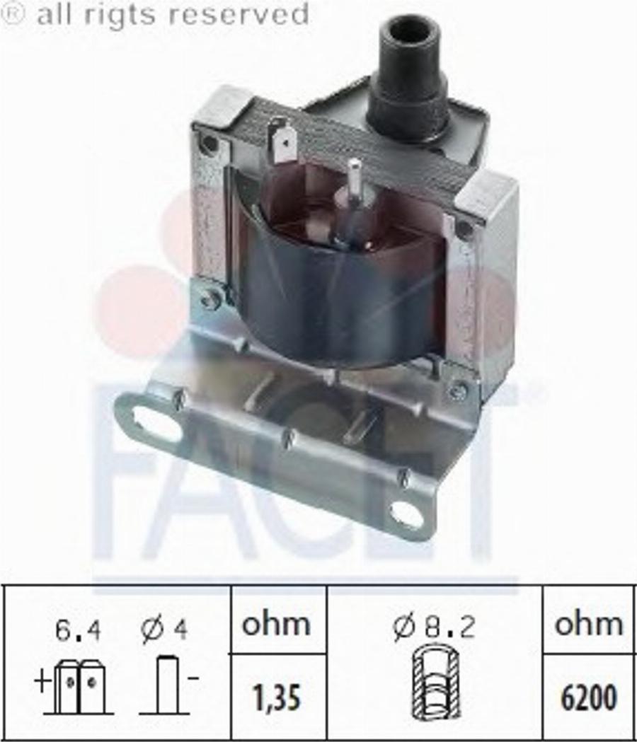 FACET 9.6054 - Bobina d'accensione www.autoricambit.com