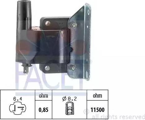 FACET 9.6244 - Bobina d'accensione www.autoricambit.com