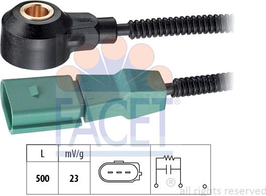 FACET 9.3163 - Sensore di detonazione www.autoricambit.com