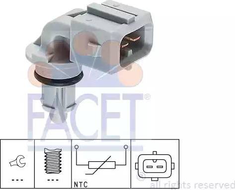 FACET 10.4002 - Sensore, Temperatura aria aspirata www.autoricambit.com