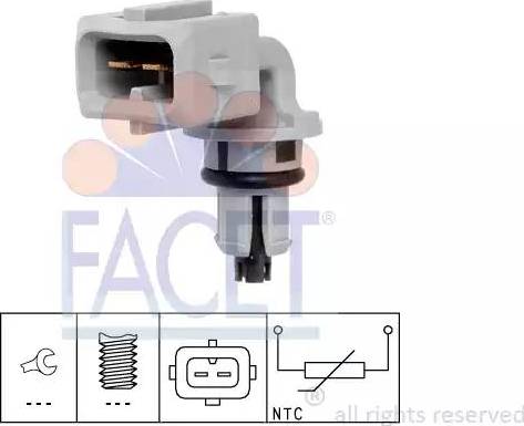 FACET 10.4035 - Sensore, Temperatura aria aspirata www.autoricambit.com