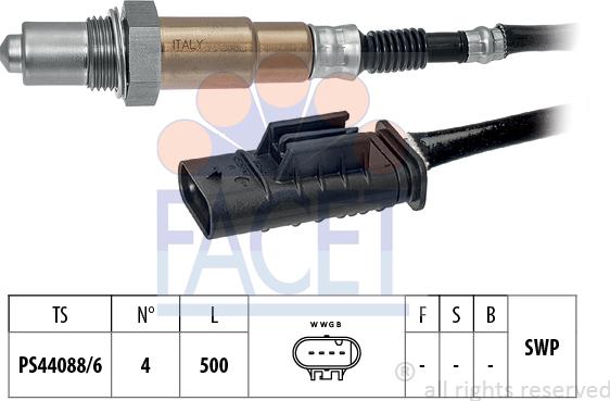 FACET 10.8496 - Sonda lambda www.autoricambit.com