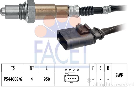 FACET 10.8498 - Sonda lambda www.autoricambit.com