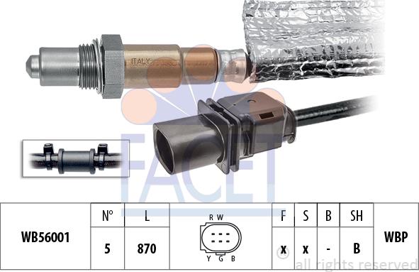 FACET 10.8443 - Sonda lambda www.autoricambit.com