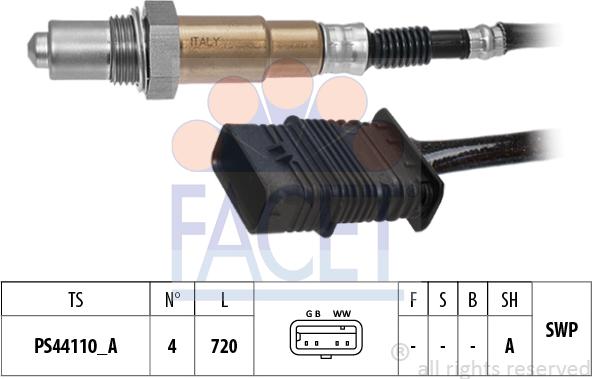 FACET 10.8554 - Sonda lambda www.autoricambit.com