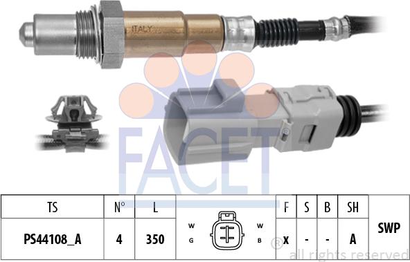 FACET 10.8556 - Sonda lambda www.autoricambit.com