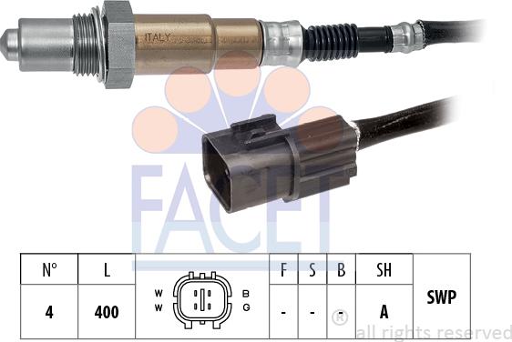 FACET 10.8551 - Sonda lambda www.autoricambit.com