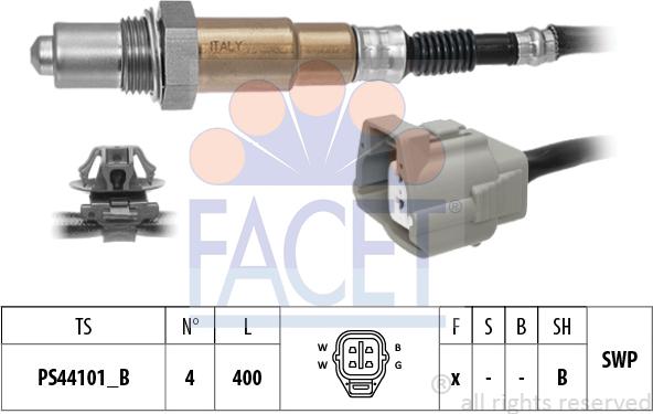 FACET 10.8564 - Sonda lambda www.autoricambit.com