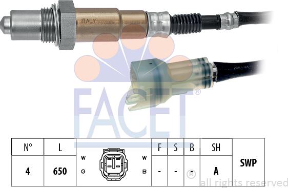 FACET 10.8563 - Sonda lambda www.autoricambit.com